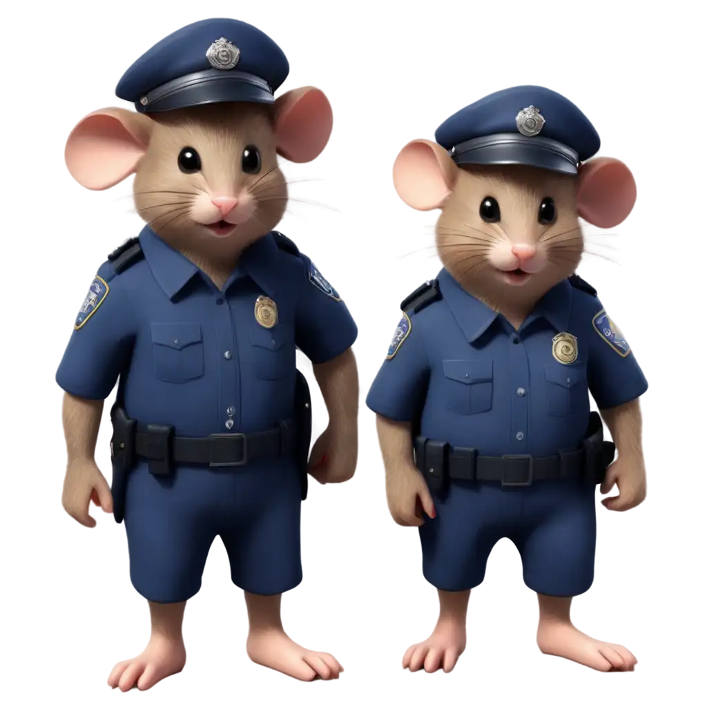 police arresting 2D mice