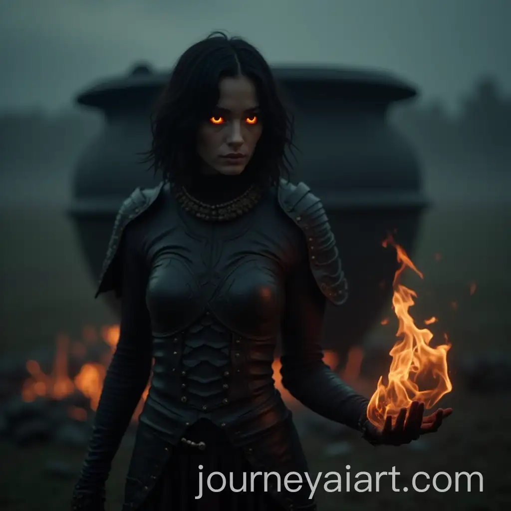 Goddess-with-Glowing-Eyes-and-Fire-Magic-inAI-Image-Prompt-Expansion-a-Mystical-World