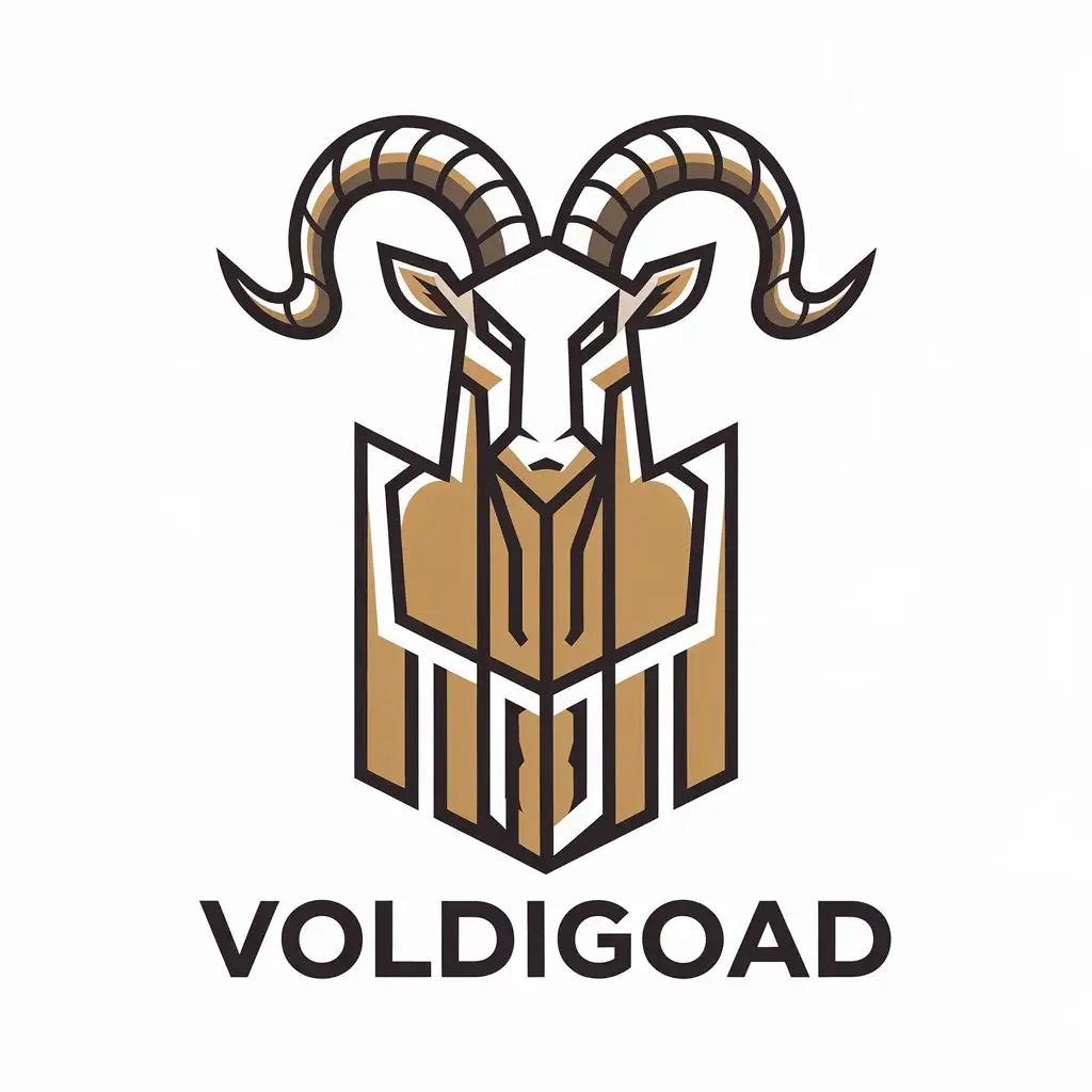 a vector logo design,with the text "VOLDIGOAD", main symbol:iblis,Moderate,clear background