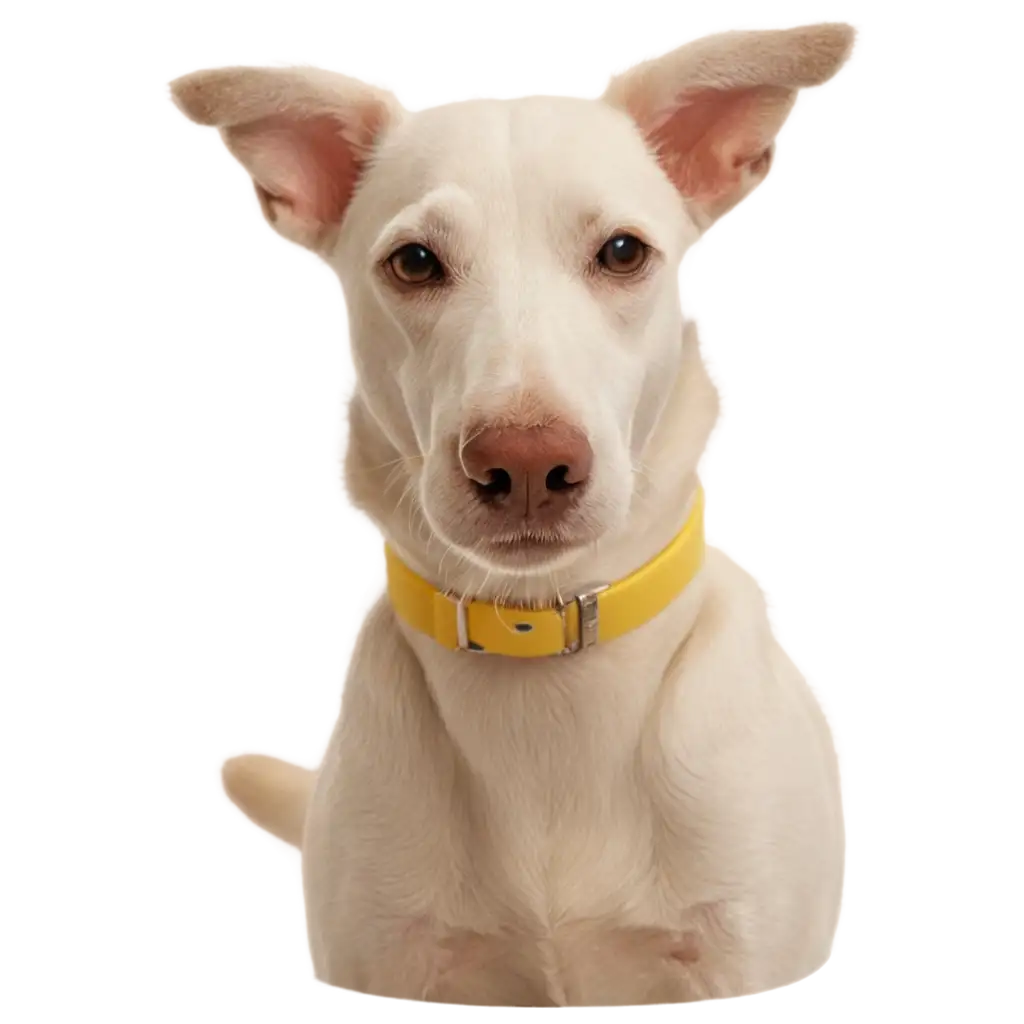 Dog-with-Yellow-Collar-PNG-Image-for-Versatile-Design-Applications