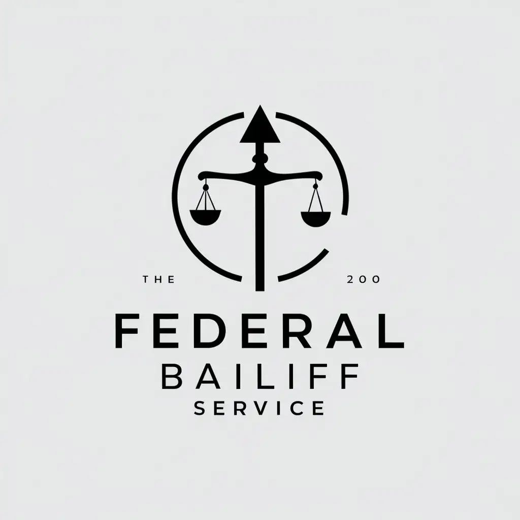 LOGO Design For Federal Bailiff Service Minimalistic Vector Logo for ...