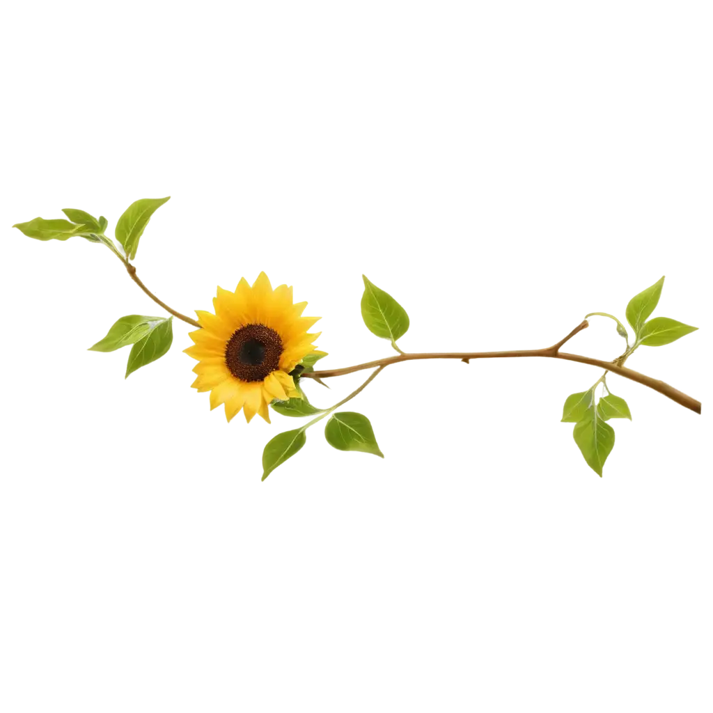 Sunflower-Branch-PNG-Image-Capturing-Natures-Beauty-in-High-Quality