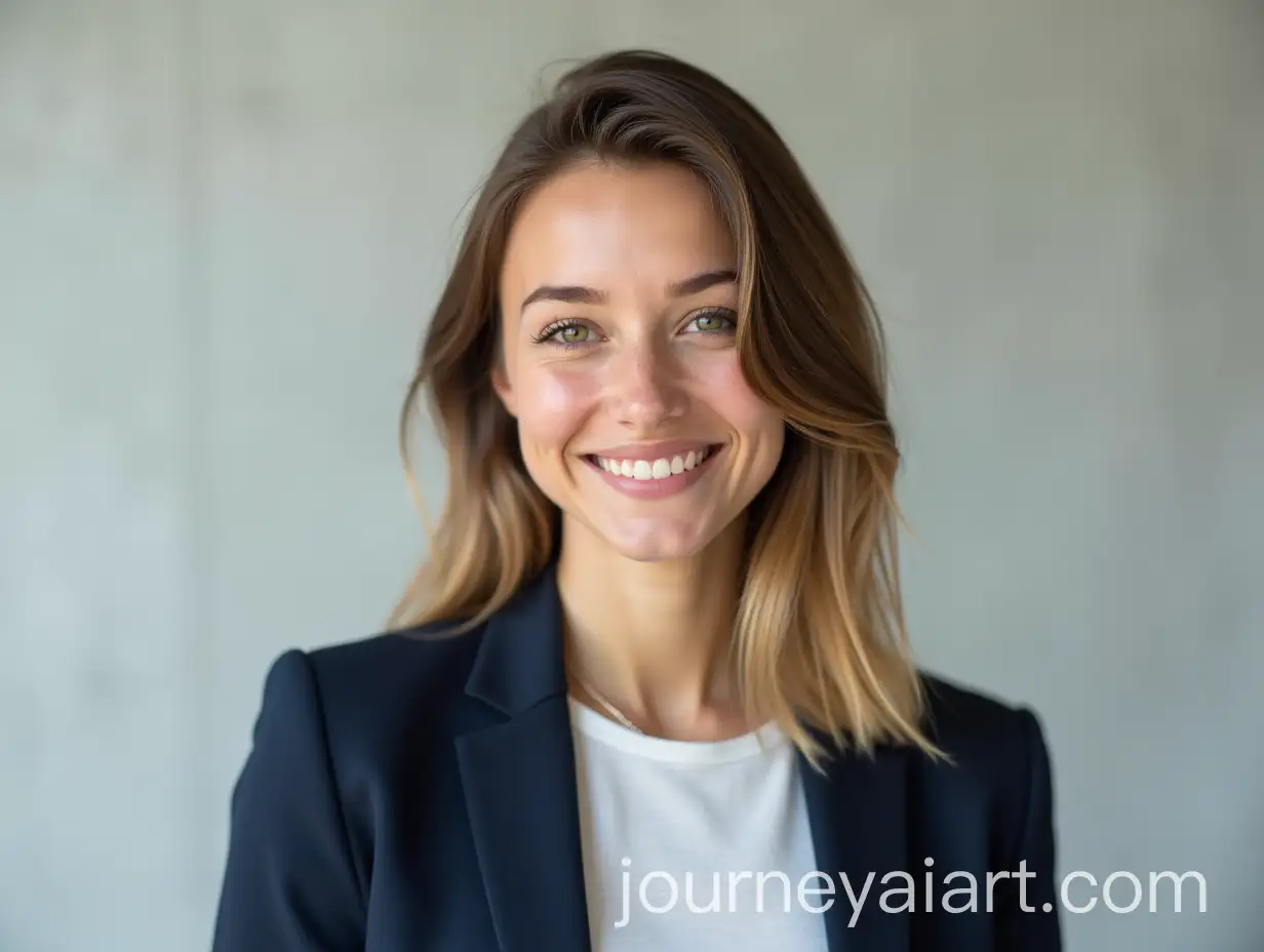 Young-WomanAI-Art-Prompt-Expansion-in-Professional-Navy-Blue-Blazer-with-Soft-Natural-Lighting
