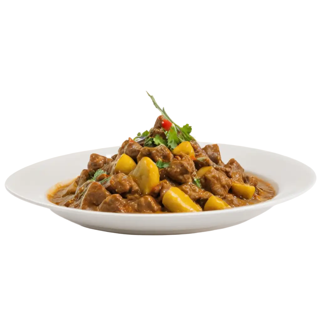 Porotta-and-Beef-Curry-PNG-Image-for-HighQuality-Culinary-Visuals