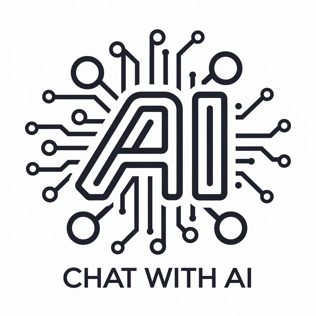 LOGO Design for Chat with Ai Vector Logo with Ai Symbol for Technology Industry