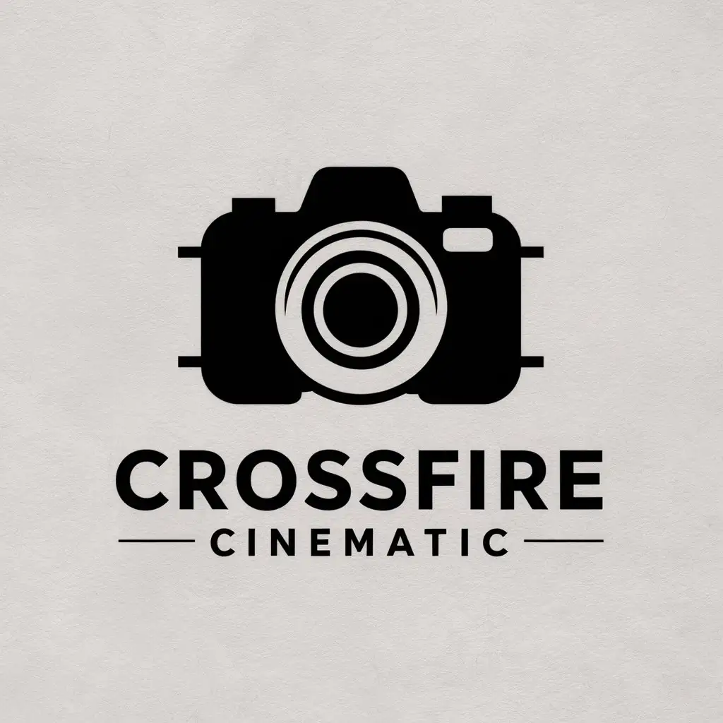 LOGO-Design-for-Crossfire-Cinematic-Camera-Symbol-in-Vector-Style