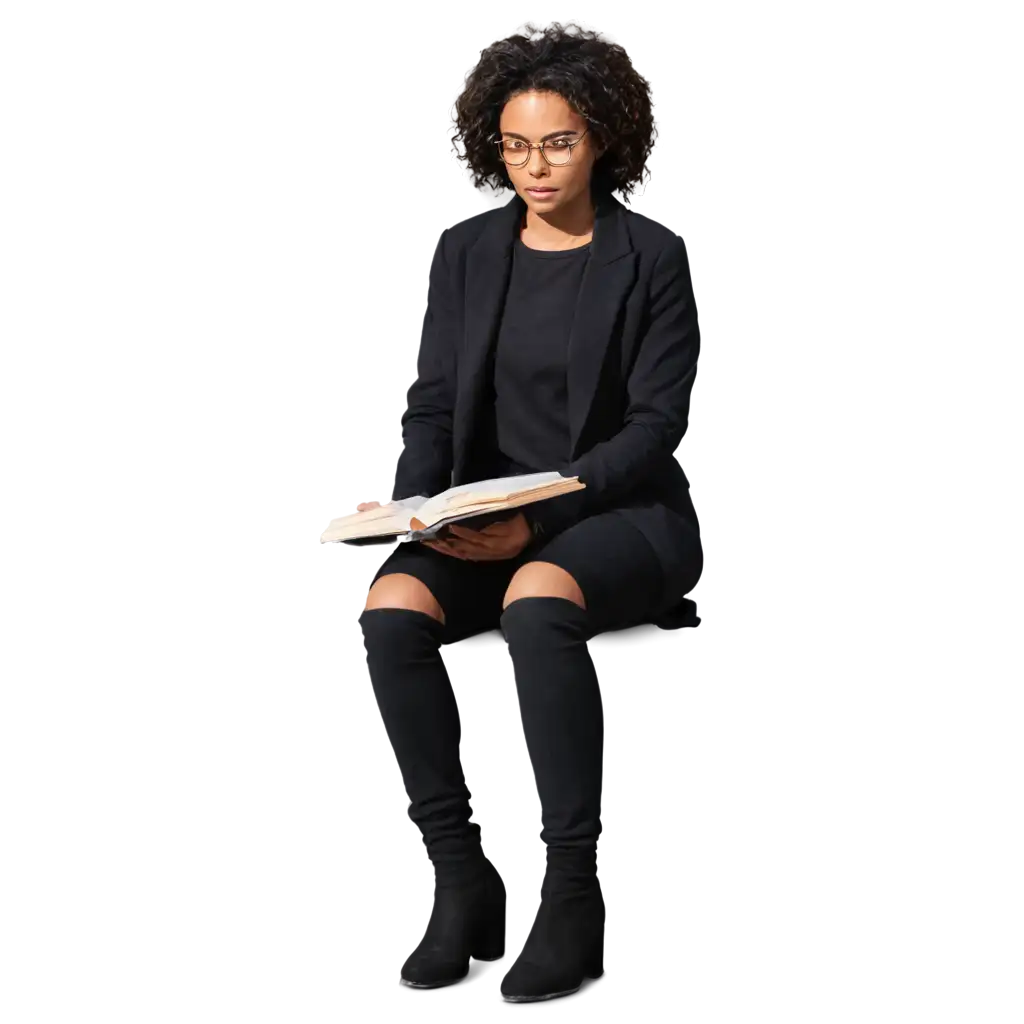 Black-Reading-a-Book-PNG-Image-Serene-Moment-of-Contemplation