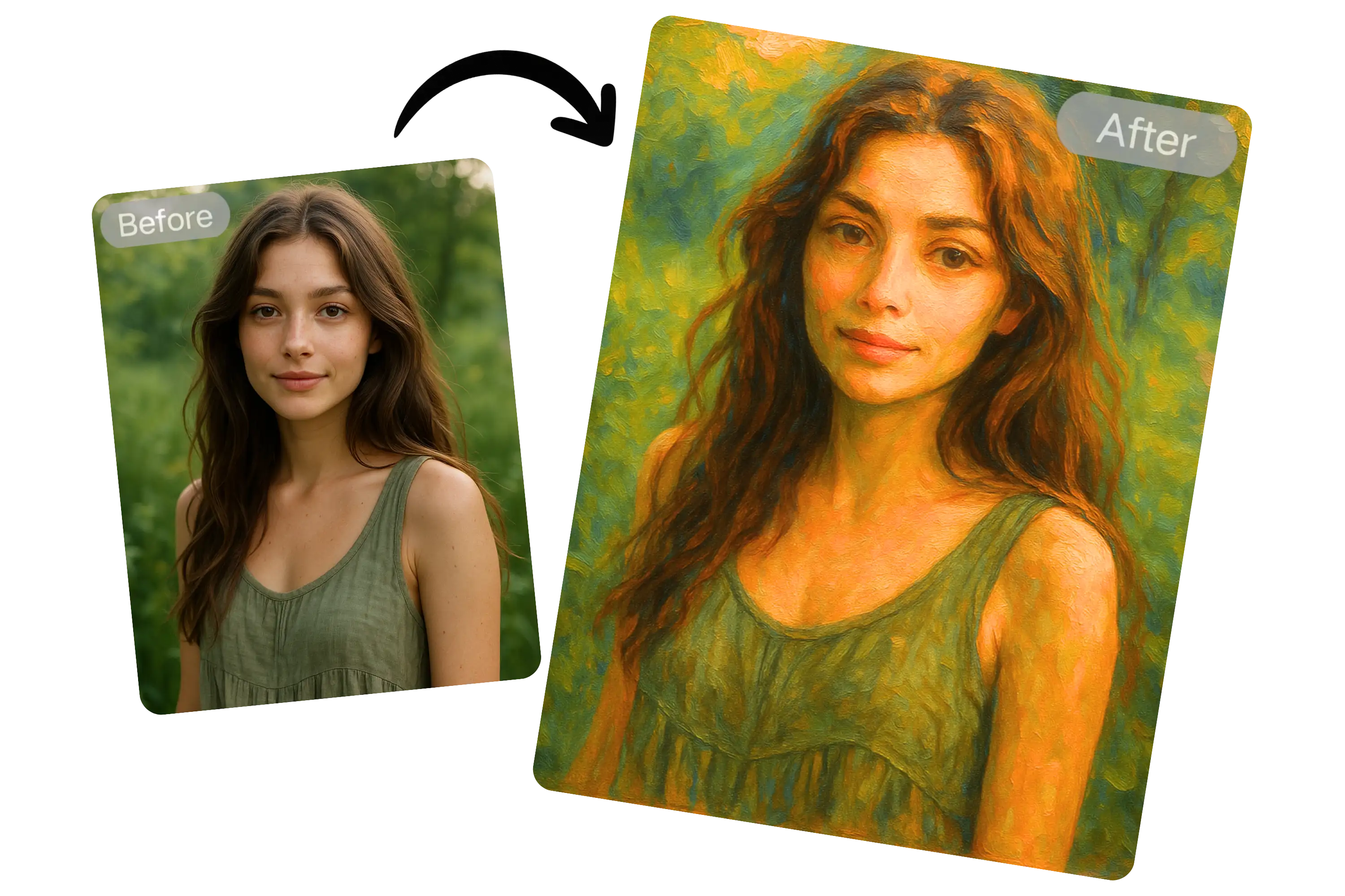 Convierte tu foto en pintura al óleo gratis en línea