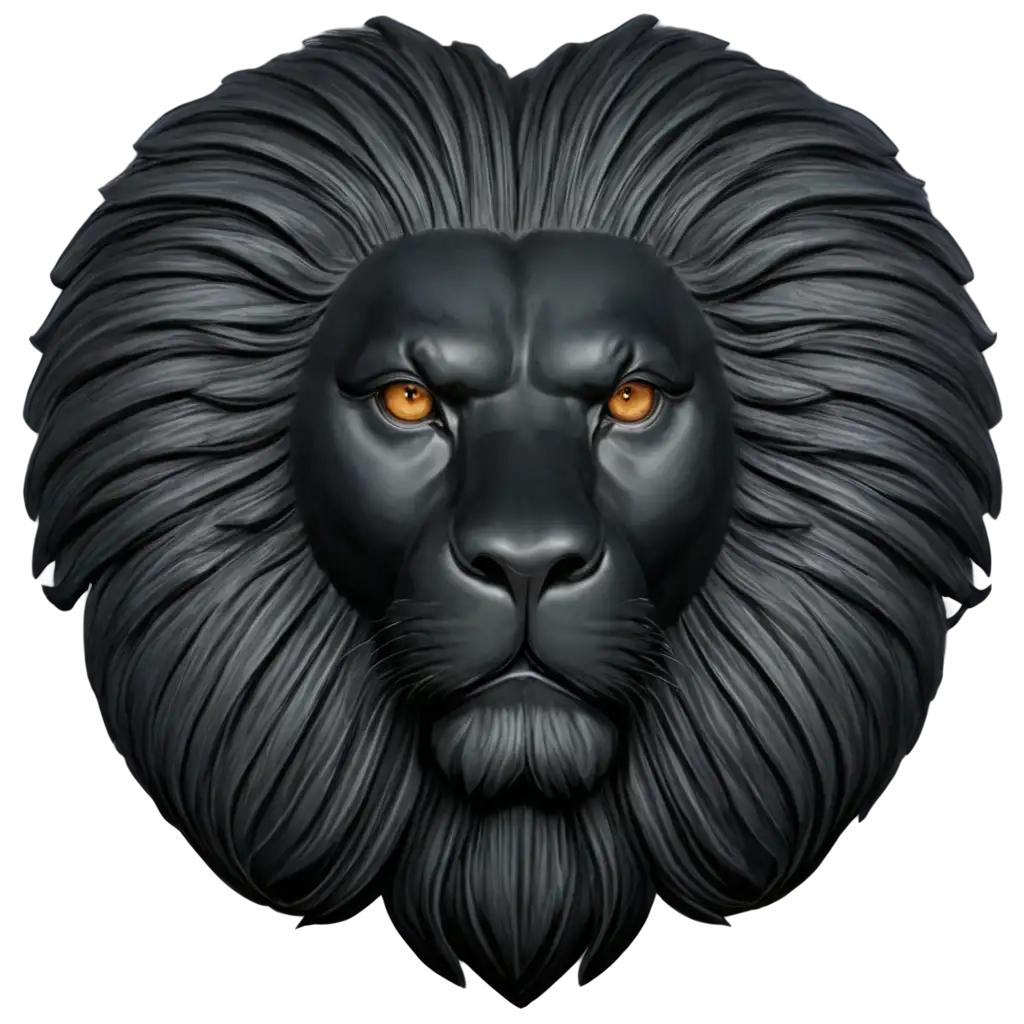 Symmetric-Lion-Head-PNG-AI-Art-Prompt-for-Creative-Image-Generation