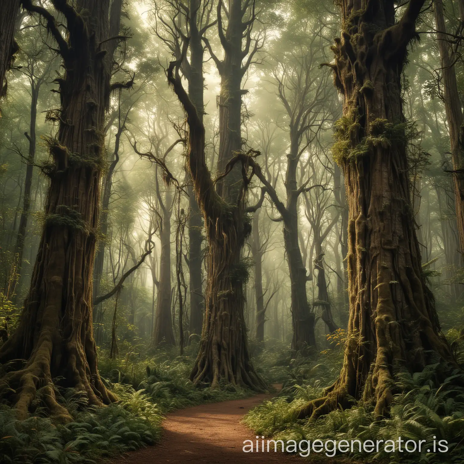 Enchanted-Forest-with-Magical-Creatures-and-Towering-Trees