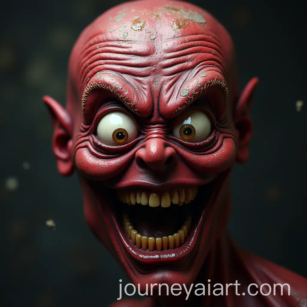 Dark-and-Disturbing-Grimace-Expression-in-Haunting-Imagery