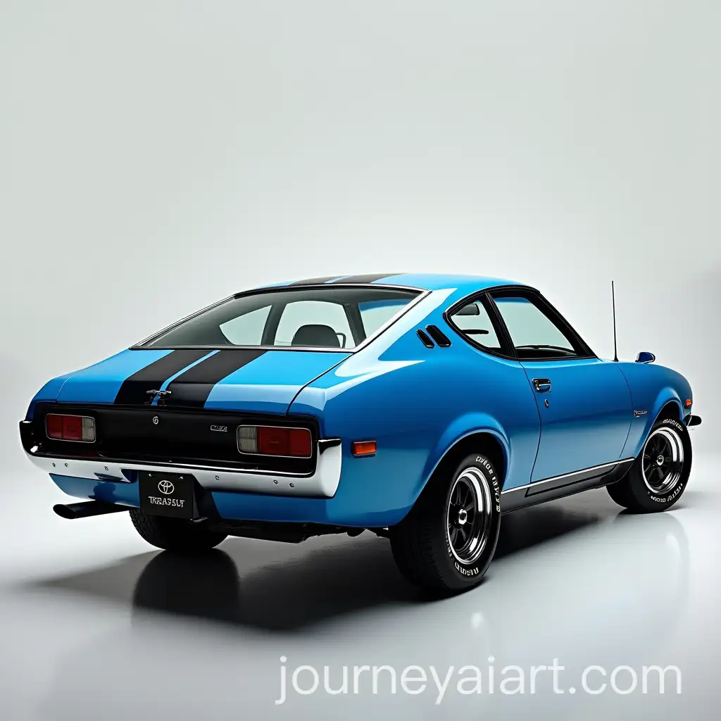 Reimagined-1974-Toyota-Celica-GT-Fastback-in-Blue-and-Black-Rear-Side-View