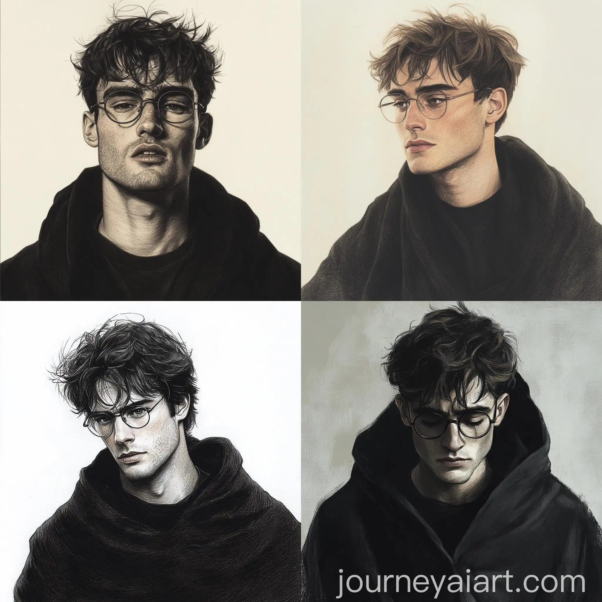 Portrait-of-a-Young-Man-in-Black-Cloak-and-Glasses