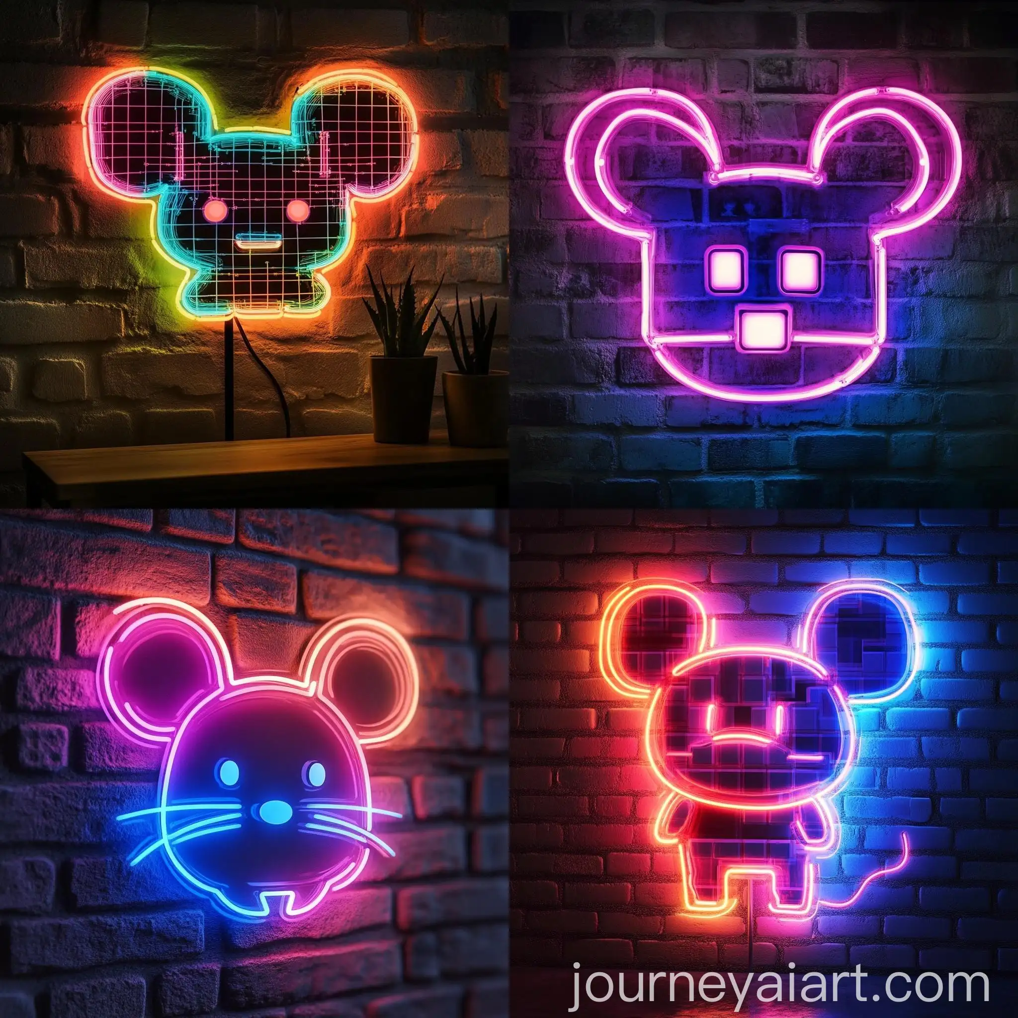 Neon-Minecraft-Mouse-Sign