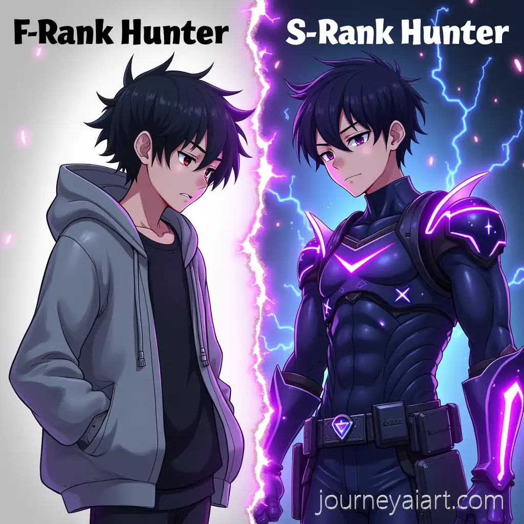 CHunter-transformation-splitscreeninematic-SplitScreen-Transformation-of-Jin-Tae-Kyung-from-Murim-Login-FRank-to-SRank-Hunter