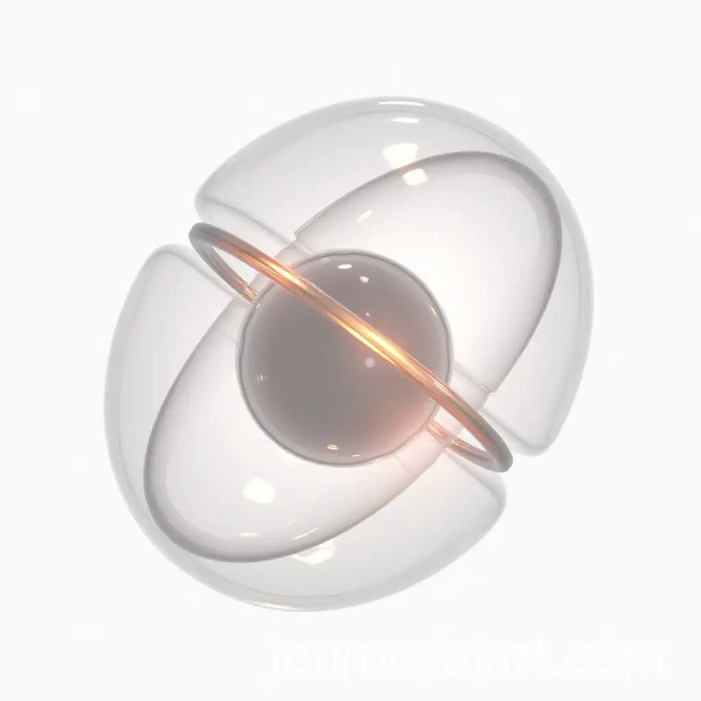 Highly-Detailed-SemiTransparent-3D-Model-of-Electron-with-Corona-Rendering-on-White-Background