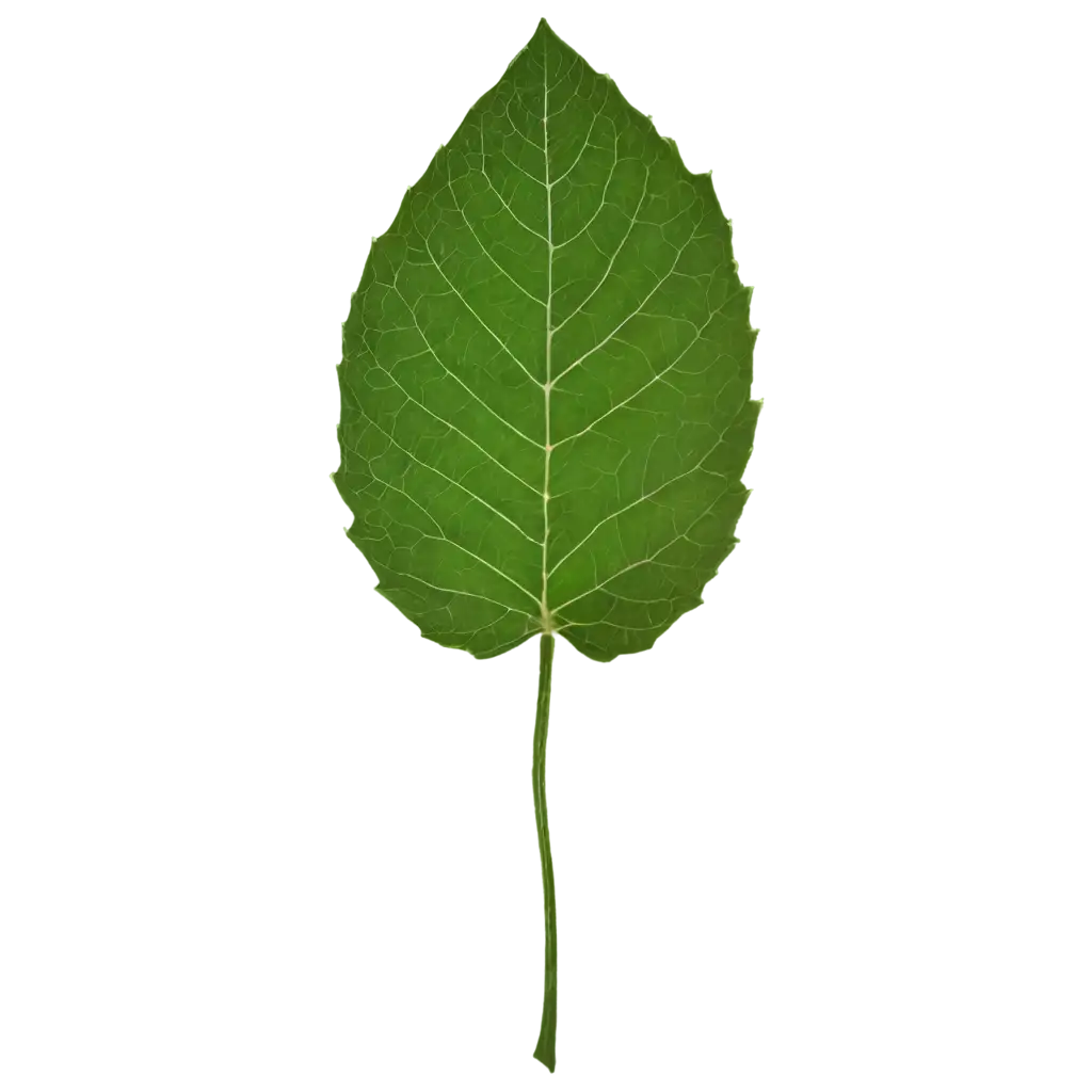 Vivid-PNG-Image-of-a-Green-Leaf-with-Even-Edges-Enhancing-Natural-Aesthetics-Online