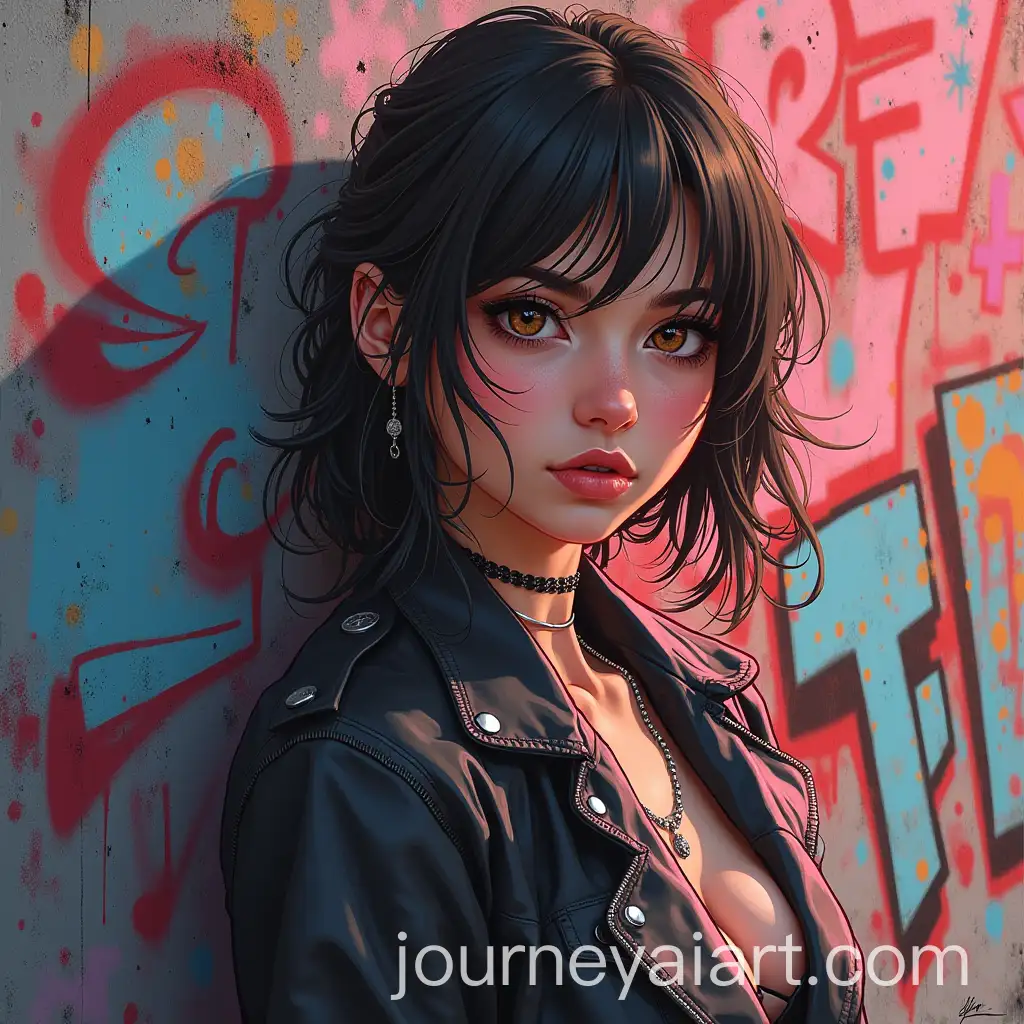 GraffitiAI-Image-Prompt-ExpansionLoving-Girlfriend-Expressing-Rebellion-Against-Authority