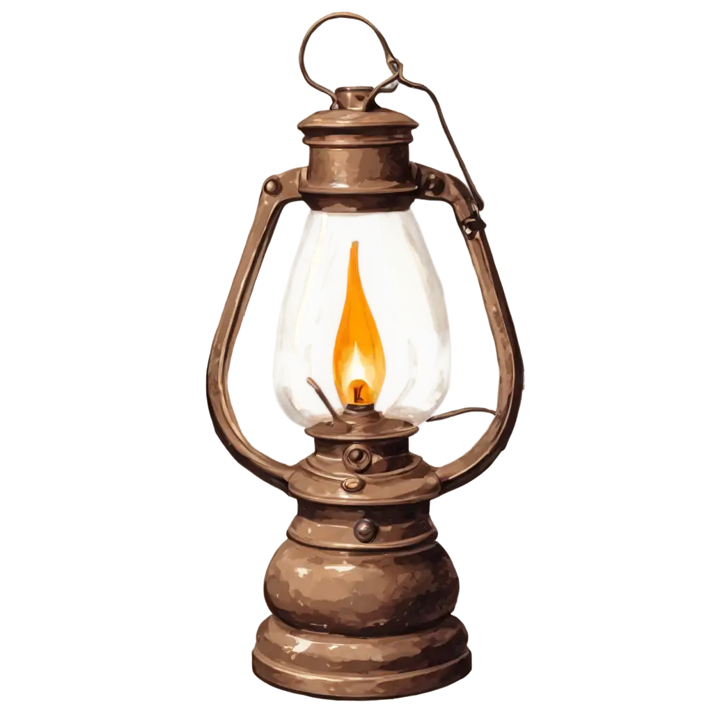 Illustration Oil lamp