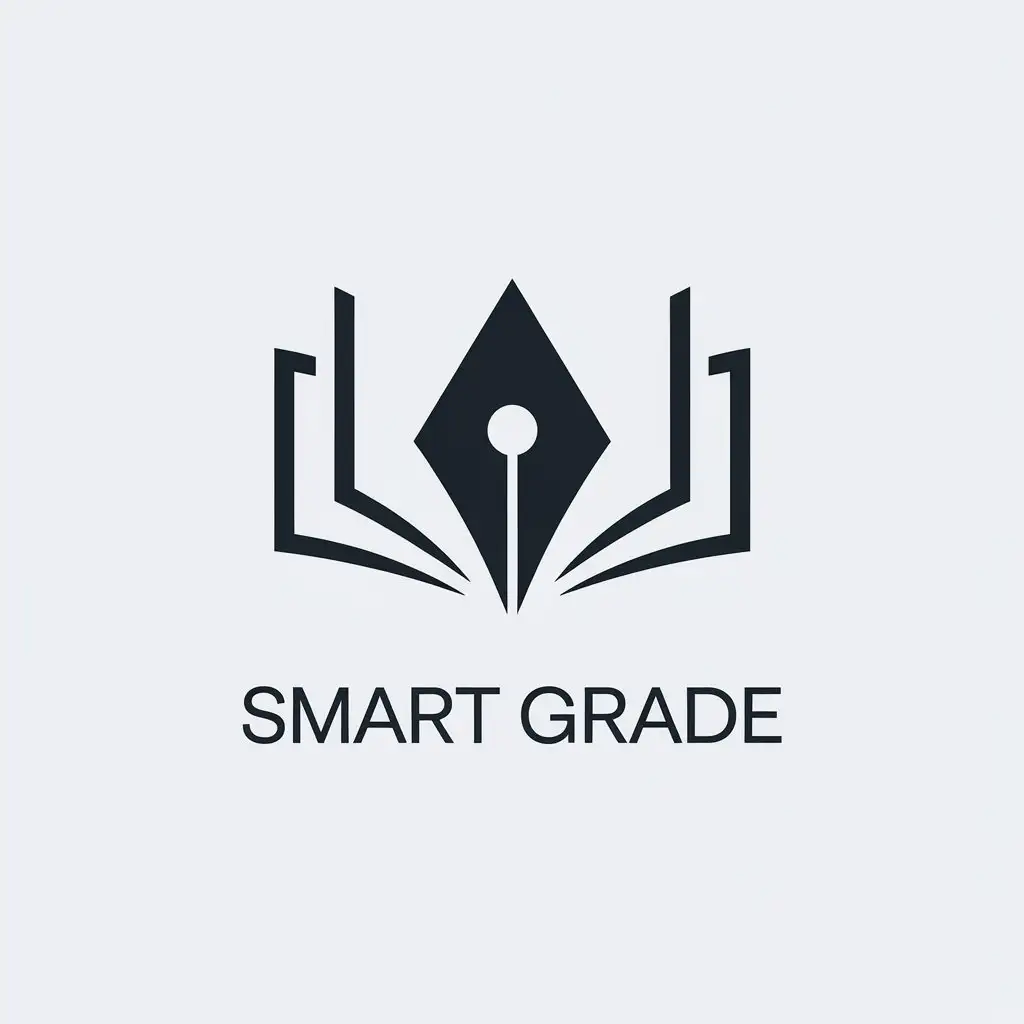 LOGO Design for Smart Grade Pen Tip or Book Symbol in Minimalistic Style for Technology Industry