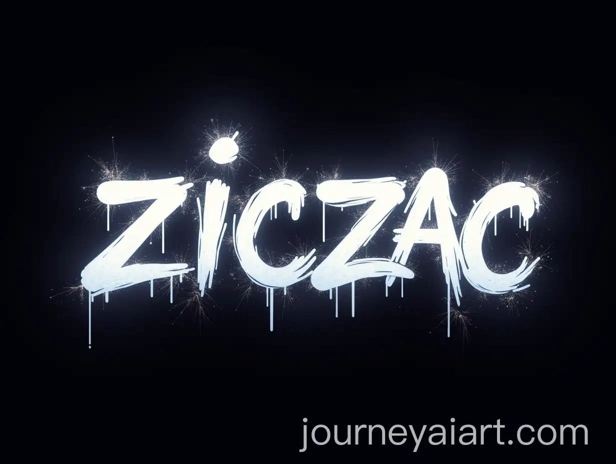 Glowing-GraffitiStyle-ZICZAC-Text-with-Dripping-Paint-Effect