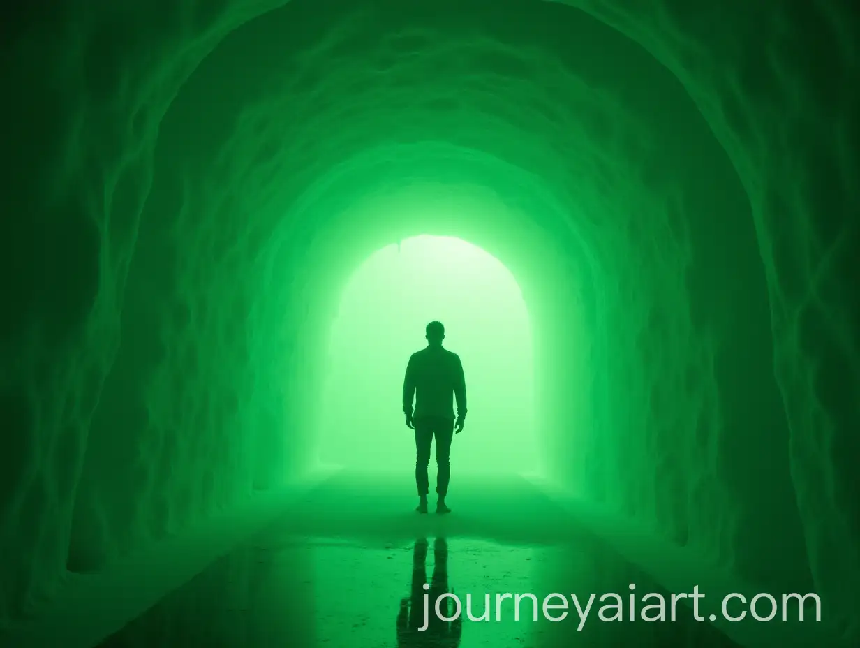 Man-Standing-in-Green-Floating-Portal