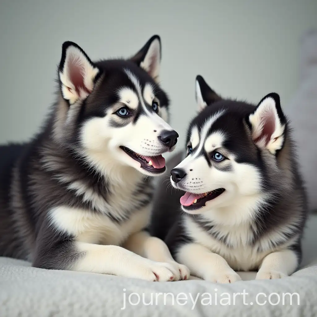 Husky-Displaying-Various-Moods-in-a-Natural-Setting