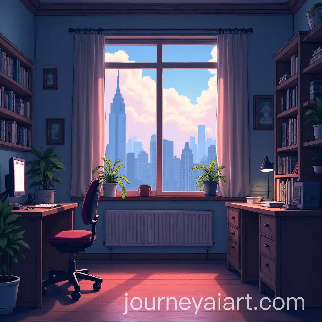 LoFi-Study-Room-with-Window-in-4K-Cinematic-Anime-Style