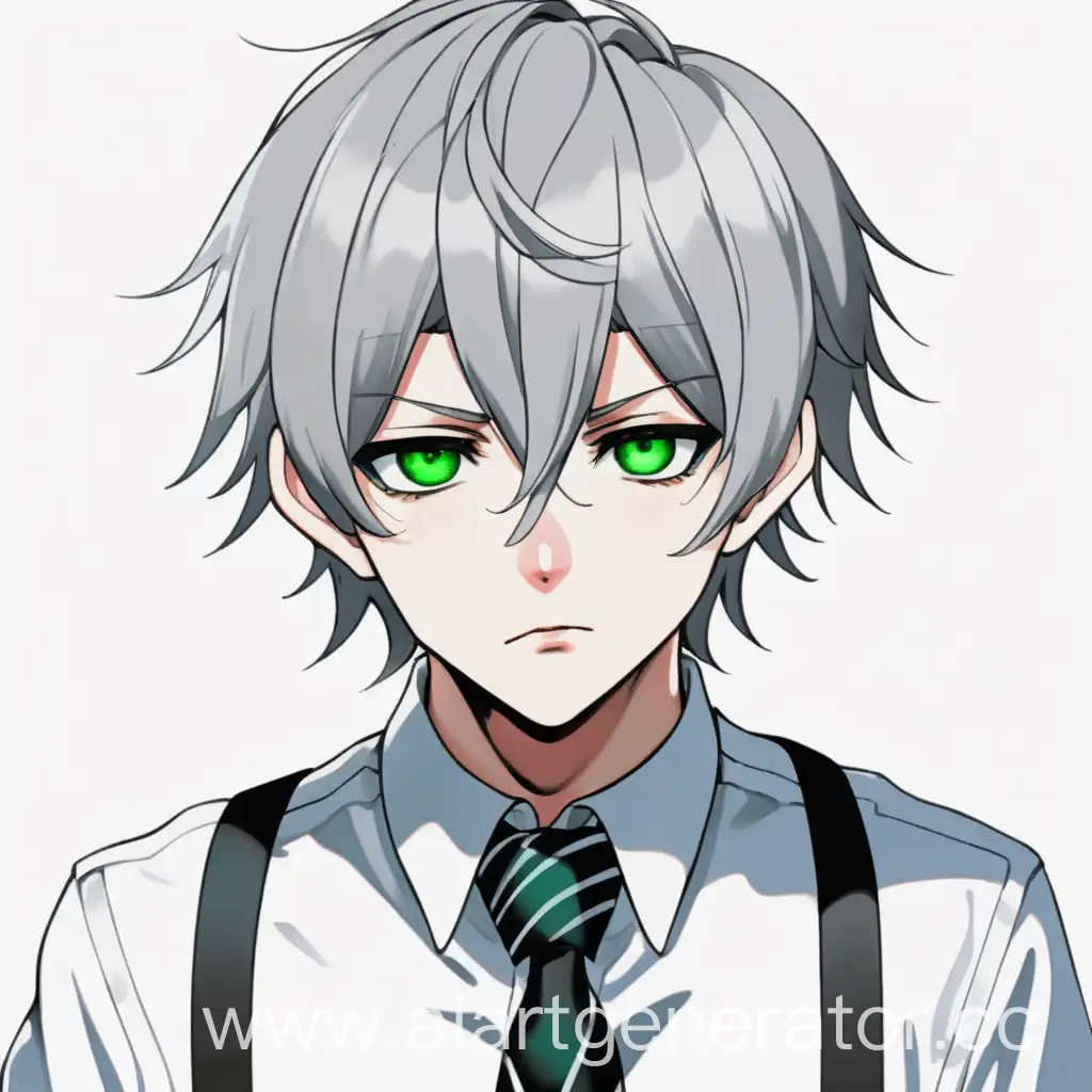 Anime-Boy-with-Salty-Green-Eyes-and-Gray-Hair-in-Stylish-Attire