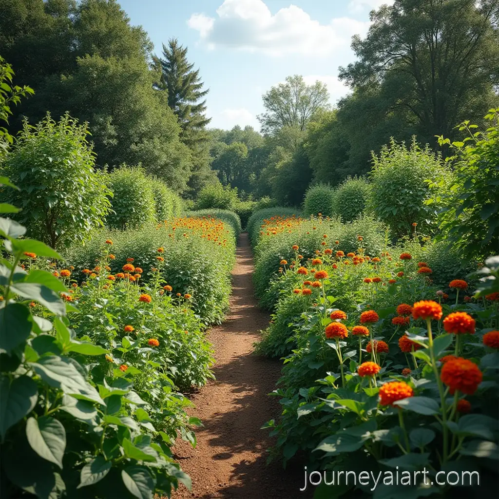 MagnificentOrganic-garden-landscape-Mixed-Crop-Organic-Garden-with-Vibrant-Growth-and-Diversity