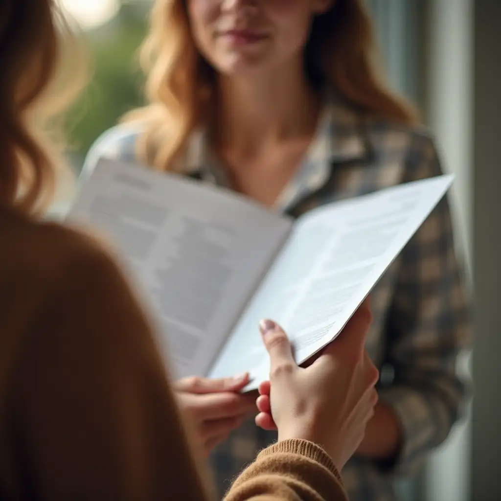 CloseUp-of-Young-WomanAI-Art-Prompt-Expansions-Hands-Holding-Open-Brochure-from-POV-Perspective