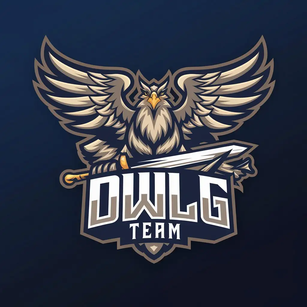 OWLG-Team-Dota-2-Cyber-Sports-Team-Logo-with-Majestic-Griffin