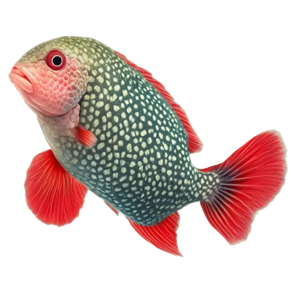 PNG-Image-of-a-Stunning-Flowerhorn-Fish-Enhance-Your-Designs-with-HighQuality-Art