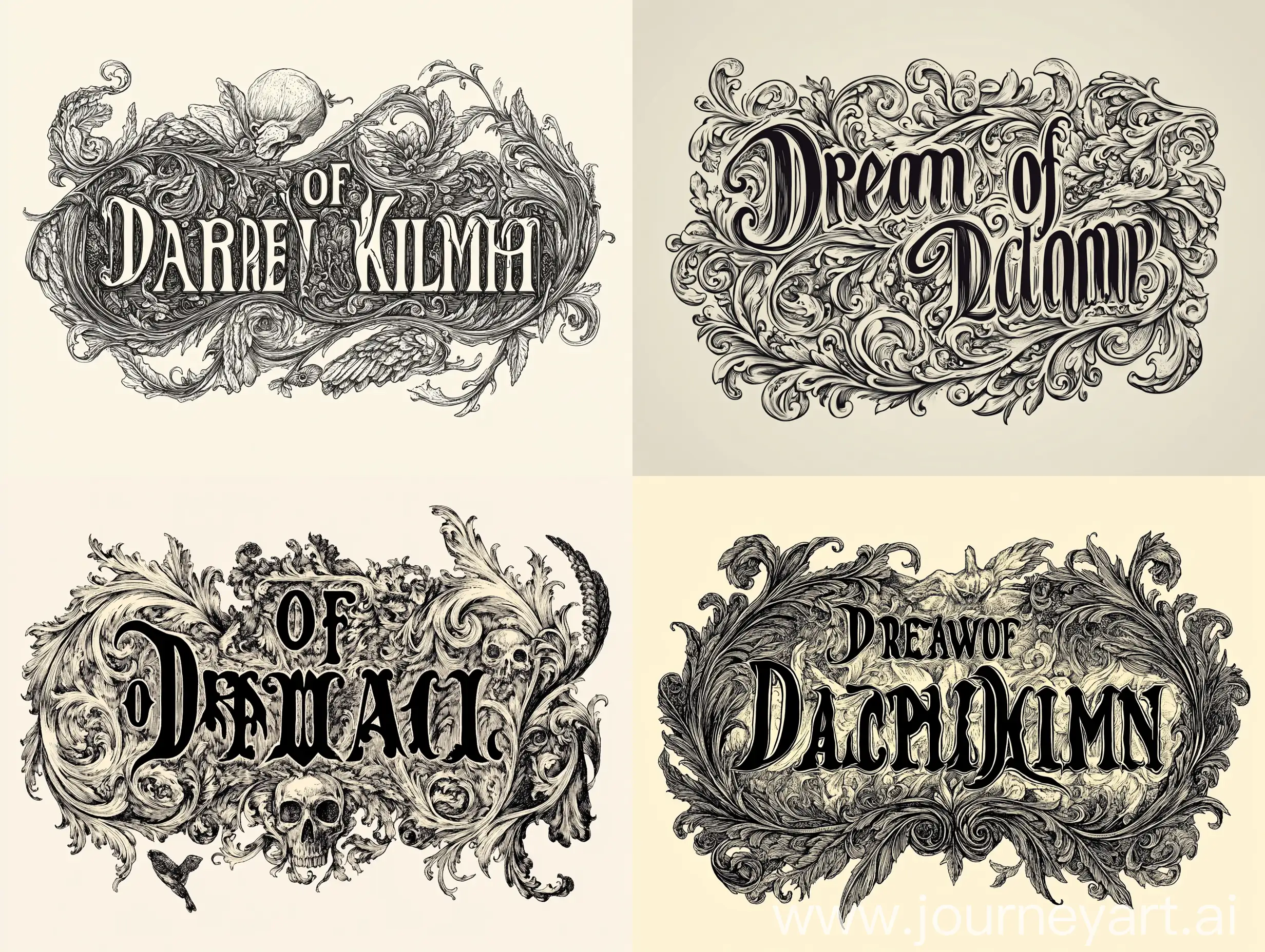 Dream-of-Death-Gothic-Typography-and-Artistic-Imagery