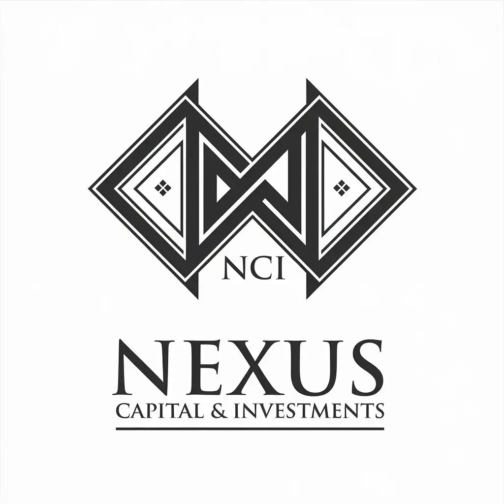 LOGO Design for Nexus Capital Investments Sharp Clean and Crisp with Finance Theme