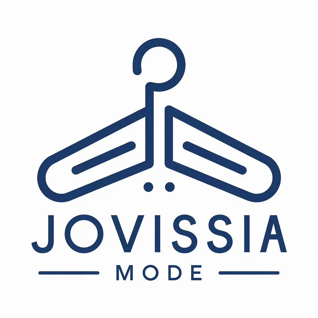 LOGO Design for Jovissia Mode Elegant Minimalistic with Habillement Symbol and Clear Background