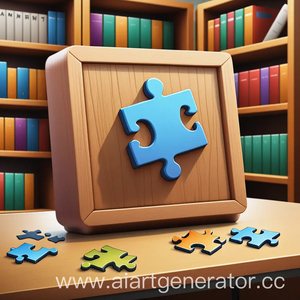 Library-Events-and-Puzzles-Icon-Design