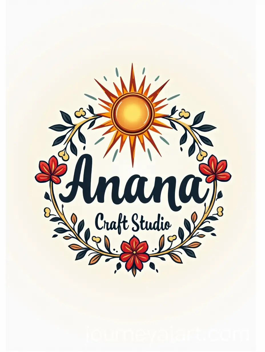 Logo-Design-for-Ryan-Rani-Surya-Craft-Studio-Featuring-Art-Craft-and-Adhesives