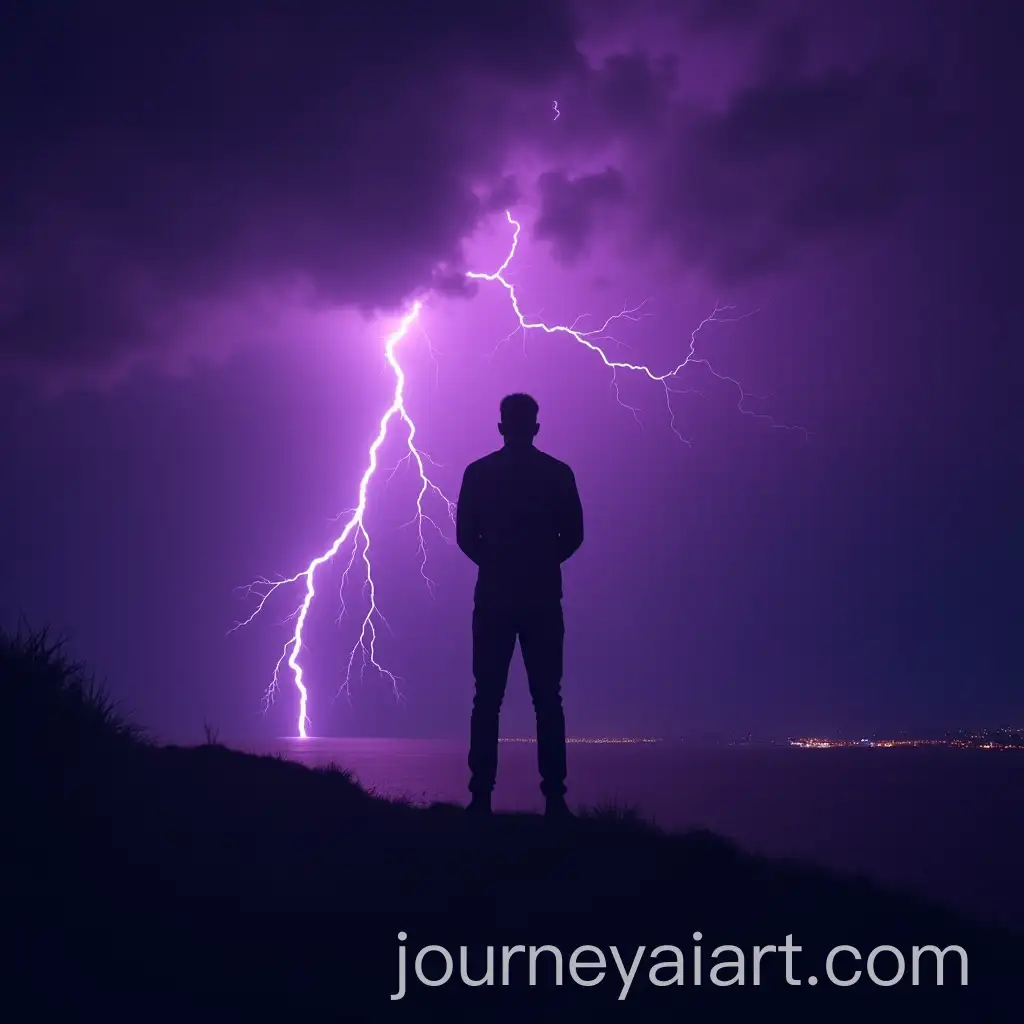 Dramatic-Lightning-Striking-Under-a-Purple-Sky