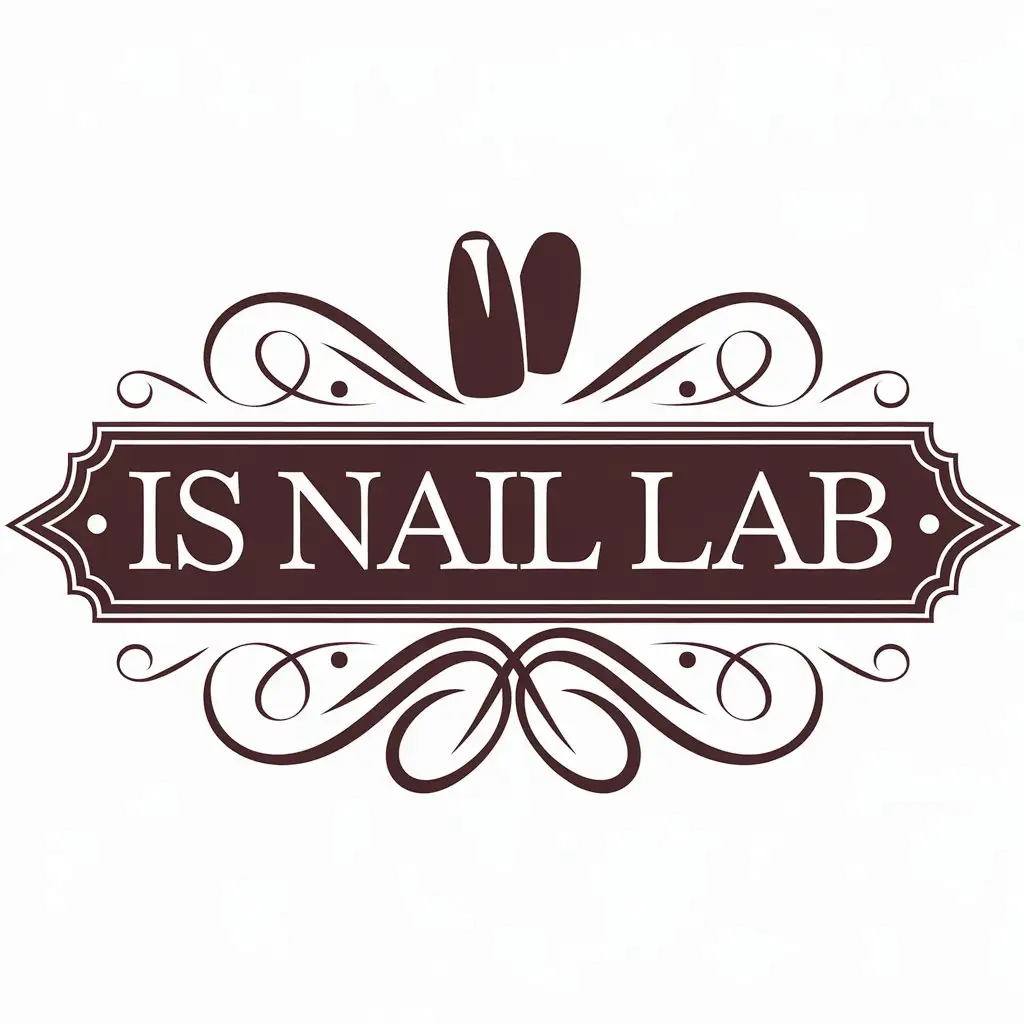 LOGO-Design-for-Is-Nail-Lab-Nail-Symbol-with-Modern-Elegance-for-Beauty-Spa-Industry