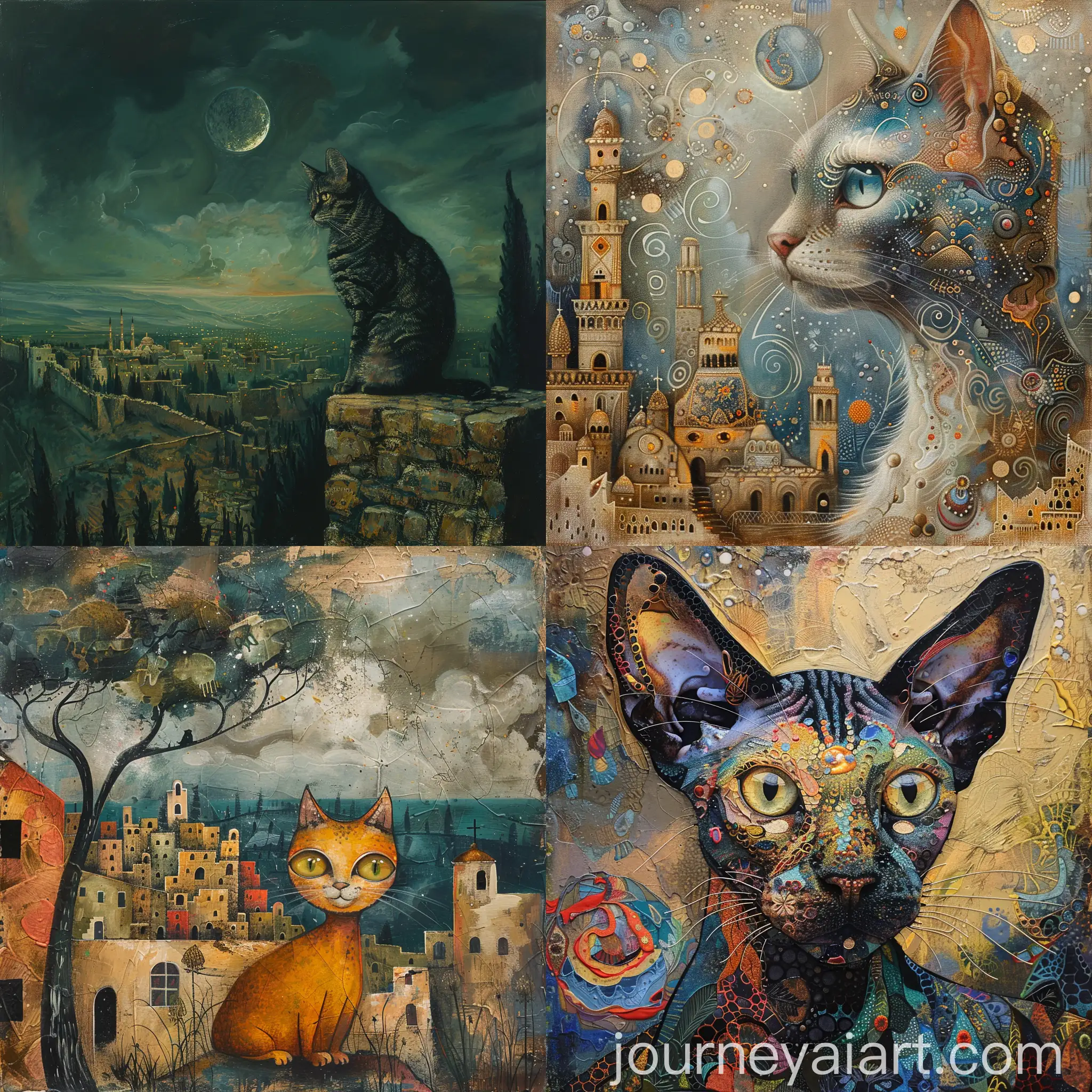 Cat-in-Israel-Vibrant-Colors-and-Unique-Architecture