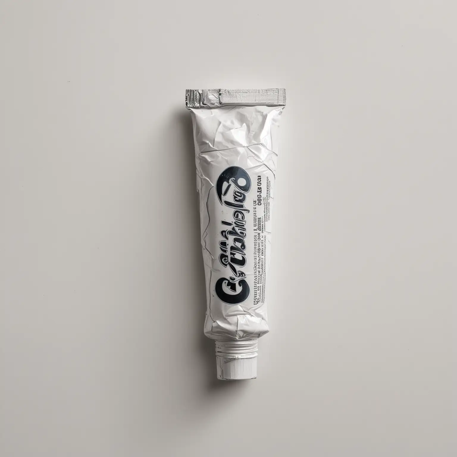 Crumpled-Aluminum-Paint-Tube-on-White-Background