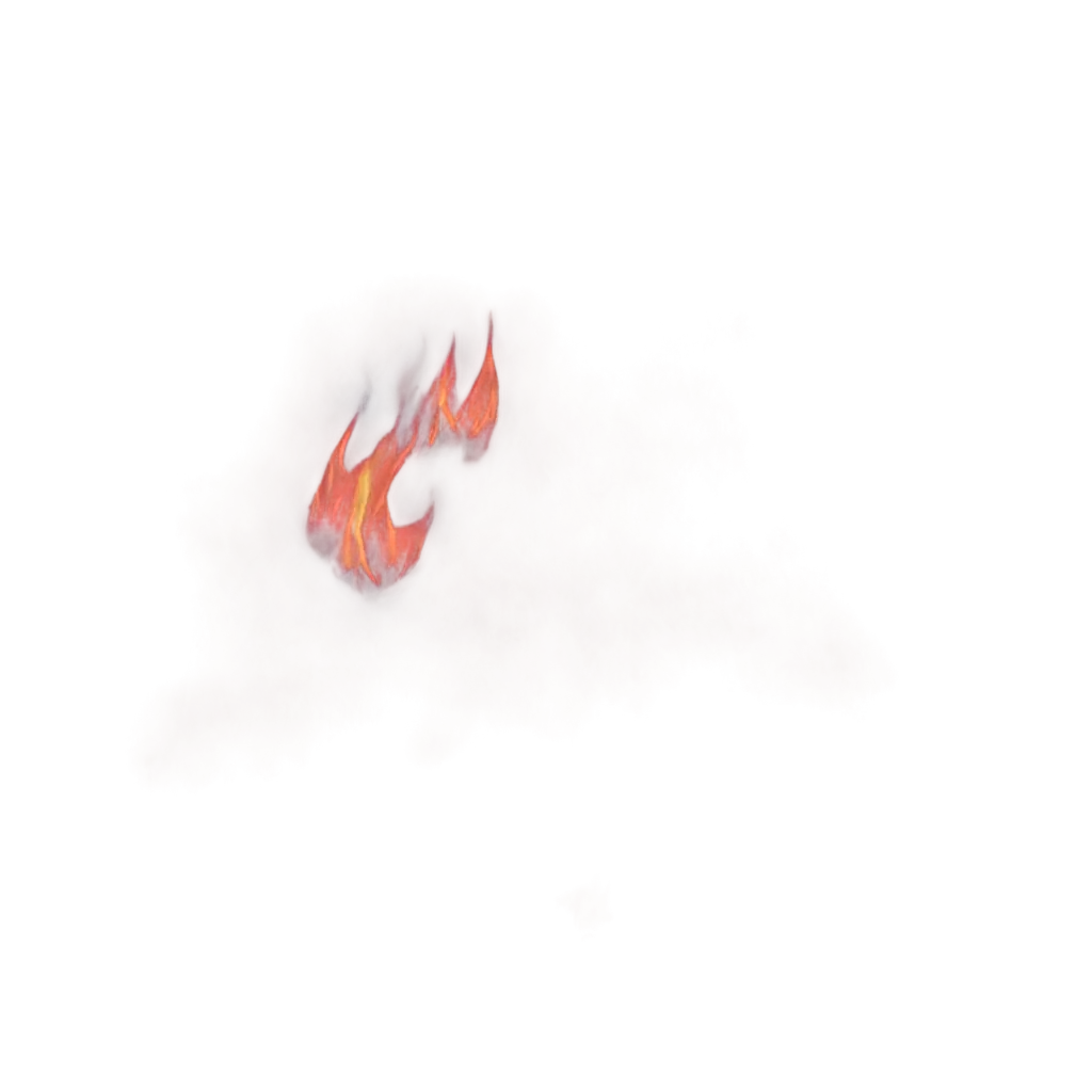 PNG-Image-of-Fire-Flames-Burning-a-Forest-HighQuality-Visual-Representation-of-Wildfire-Destruction