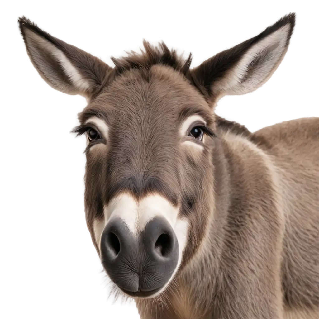 Adorable-PNG-Image-of-a-Cute-Donkey-Enhance-Your-Content-with-HighQuality-Visuals