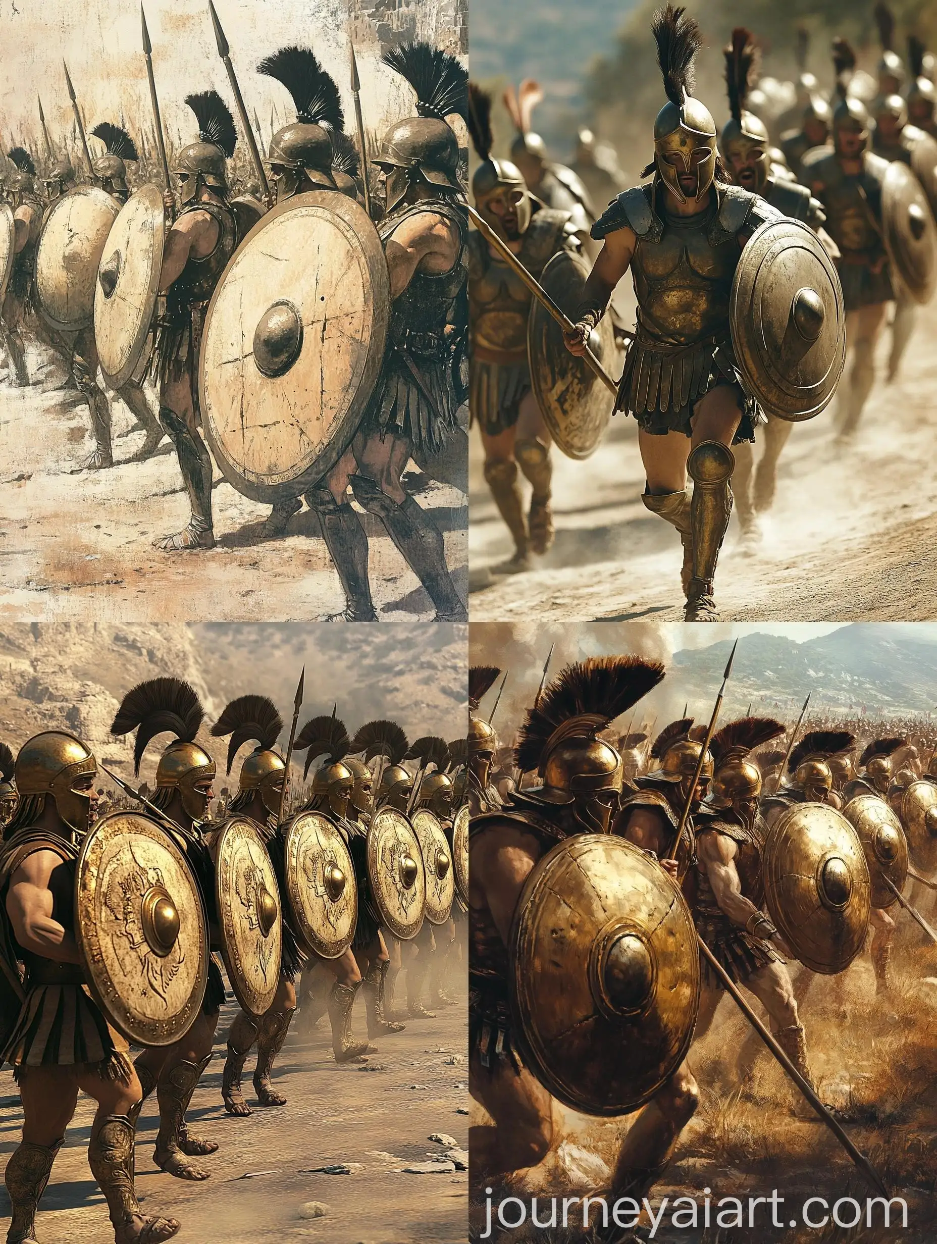 Greek-Hoplites-Advancing-in-Bronze-Armor-Formation