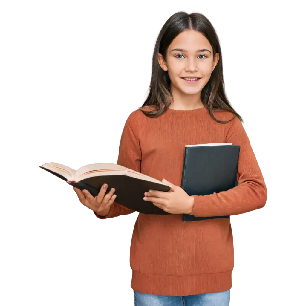 HighQuality-PNG-Image-of-a-Girl-Holding-a-Book-for-Versatile-Use