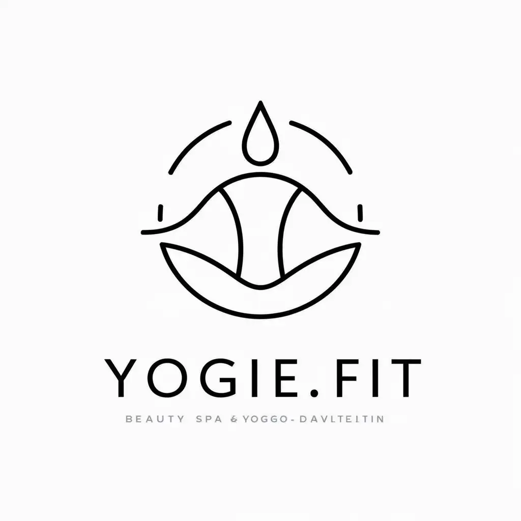 LOGO Design for Yogiefit Yoga Man Harmony Minimalism in Beauty Spa Industry