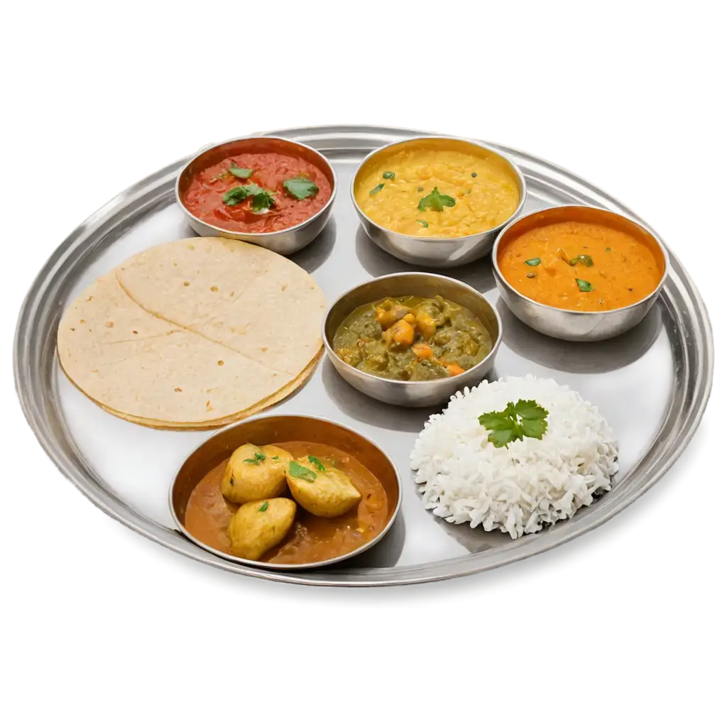 Delicious-Indian-Veg-Thali-PNG-A-Visual-Feast-for-Your-Culinary-Projects