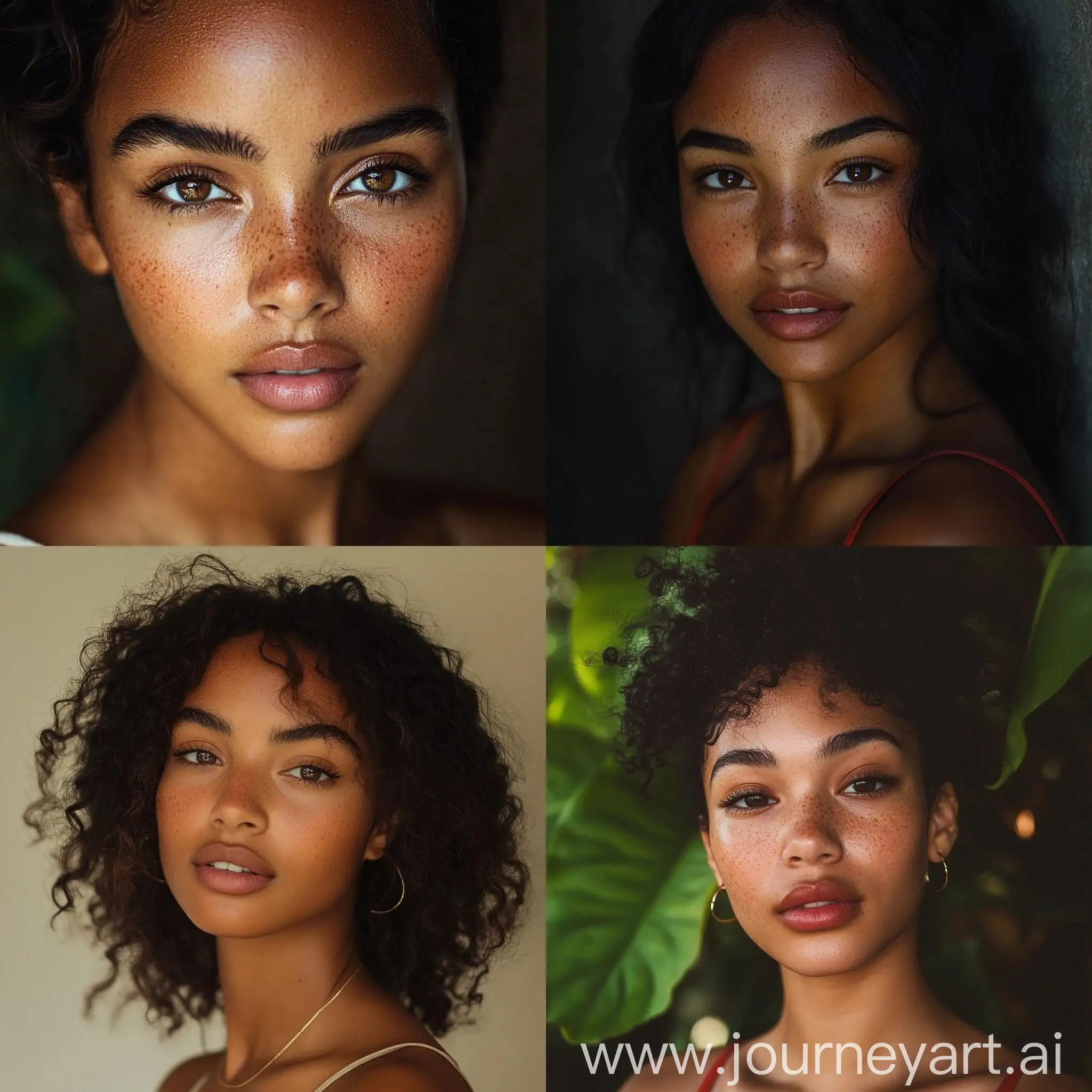 Fine-Featured-Caribbean-Woman-in-Mixed-Race-Portrait