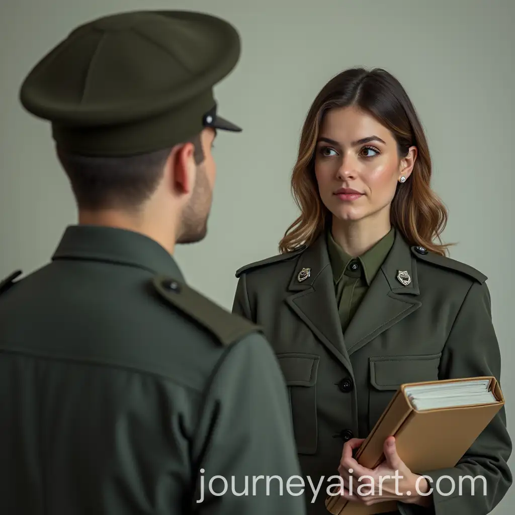 Female-Army-Assistant-Engaging-with-Commander-Sergent-Griff